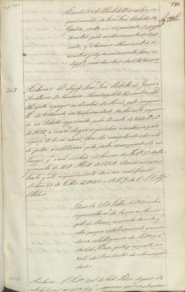 "Idem de 21 de Julho de 1840 sobre representação da Camara Municipal de Chaves, acerca da du...