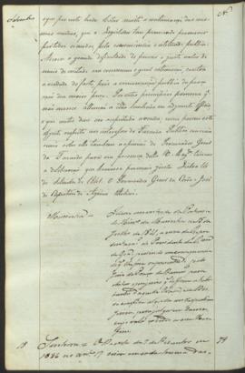 "Idem em virtude da Portaria do Ministerio da Marinha de 15 de Julho de 1841, ácerca da Repr...