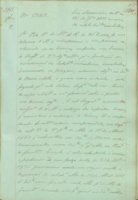 "Em observancia da Portaria de 26 de Setembro de 1855 acerca dos estabelecimentos insalubres...