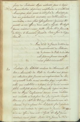"Idem de 14 de Janeiro de 1840 acerca do requerimento dos Fabricantes de pannos da Villa da ...