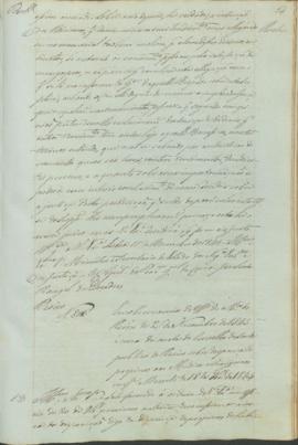 "Em observancia do Officio do Ministerio do Reino de 20 de Novembro de 1845 á cerca da conta...