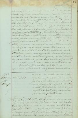 "Acerca da nota do Ministerio Britannico, pedindo a entrega dos objectos encontrados em pode...