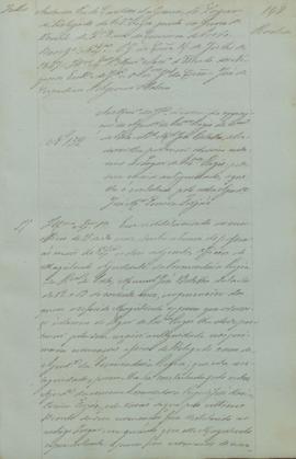 "Ao ministro da Justiça acerca da exposição do ajudante do procurador régio da Relação do Po...