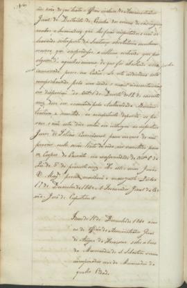 "Idem de 16 de Dezembro de 1840 ácerca de officio do Administrador Geral de Angra do Heroism...
