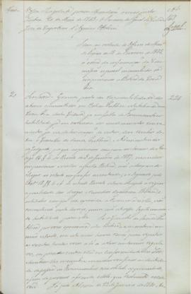 "Idem em virtude do Officio do Ministerio do Reino de 18 de Fevereiro de 1843, á cerca da in...