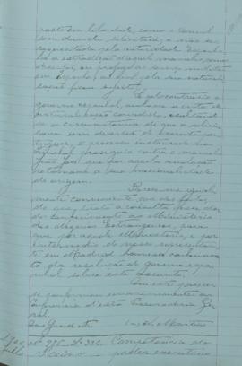 "Competência do poder executivo para conceder a aprovação, que se pede no incluso processo, ...