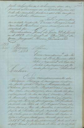 "[Parecer] em cumprimento da Portaria de 12 de Janeiro de 1859. Sobre o requerimento do Capi...