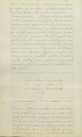 "Direitos de Mercê. Deve-os um Contra Mestre de Carpinteiros de Machado do Arcenal de Marinh...