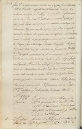 "[Parecer] em observancia da Portaria do Ministerio da Guerra do 1.º de Dezembro de 1846 e 5...