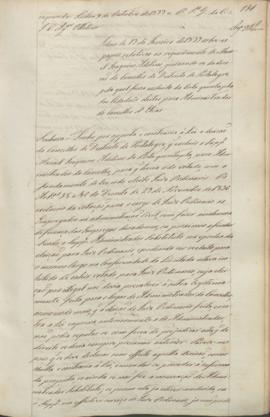 "Idem de 19 de Janeiro de 1839 sobre os papeis relativos ao requerimento de Manoel Joaquim A...