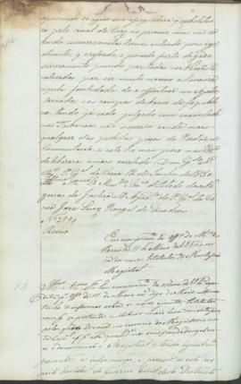 "Em cumprimento do officio do Ministerio do Reino de 11 de Maio de 1850 à cerca dos novos Es...