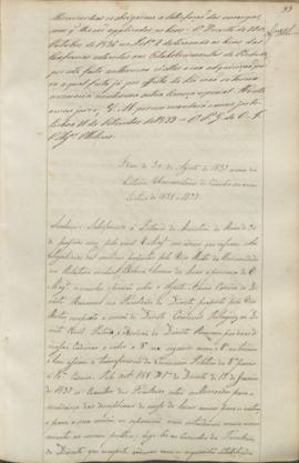 "Idem de 30 de Agosto de 1839 acerca dos Estudos Universitarios de Coimbra no anno lectivo d...