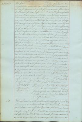 "Em cumprimento da Portaria de 22 d'Outubro 1850 acerca da commutação de pena pedida pelo ex...