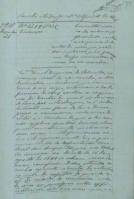 "Consulta acerca da reclamação apresentada contra a exigência de direitos de mercê por parte...