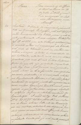 "Idem em virtude do Officio do Ministerio do Reino de 26 de Julho de 1843, á cerca da emigra...