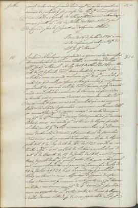 "Idem de 16 de Julho de 1841 ácerca da informação sobre o requerimento de Antonio Joaquim Ma...