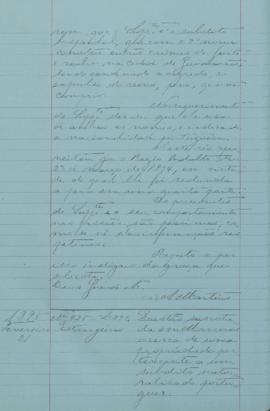 "Questão suscitada em Marrocos acerca de uma propriedade pertencente a um súbdito naturaliza...