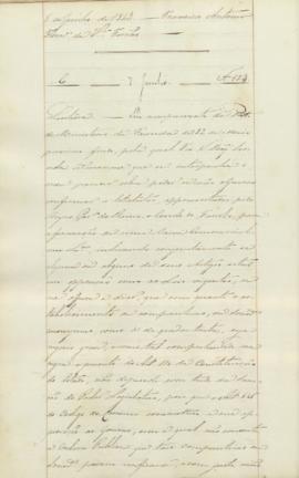 Parecer acerca do governo confirmar ou não os estatutos apresentados pelo Conde Farrobo, para a f...