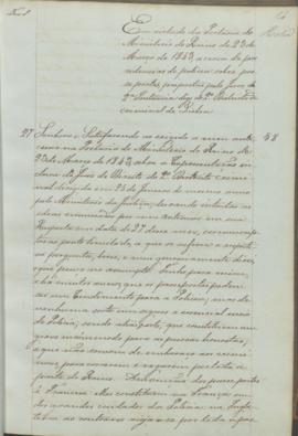 "Em virtude da Portaria do Ministerio do Reino de 23 de Março de 1843, acerca de providencia...