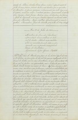 "Ministerio da Fazenda / Secretaria / Aposentação de um continuo do Tribunal de Contas. Pedi...
