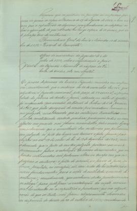 "Officio do ministerio da fazenda de 4 de Julho de 1872, sobre a adjudicação a favor da Faze...