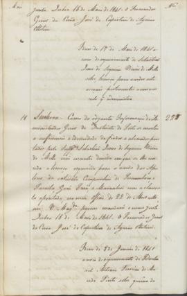"Idem de 8 de Janeiro de 1841 acerca de requerimento do Bacharel Antonio Ferreira de Macedo ...