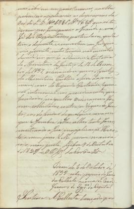 "Idem de 5 de Outubro de 1839 - sobre papeis do Juizo da Collecta acerca de reedificaçoens d...