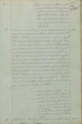 "Idem em virtude do ofício do Ministério do Reino de 19 de setembro de 1843, acerca de João ...