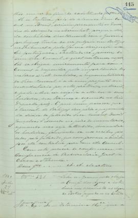 "Sobre de o Governo pode obrigar a Companhia das Agoas a introdusir nos aqueductos as Agoas ...