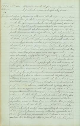 "Requerimento de Joaquim de Oliveira pedindo commutação da pena"