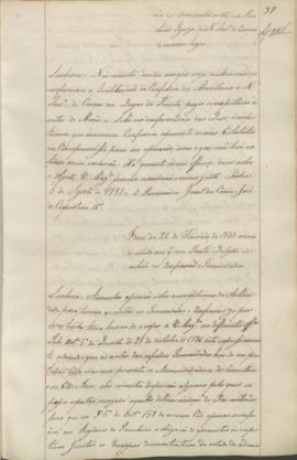 "Idem de 22 de Fevereiro de 1839 acerca do estado em que Ponta Delgada se achão as Confraria...