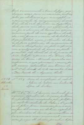 "Acêrca da ampliação do reducto e bateria do Seabra nas linhas de defeza de Lisbôa"