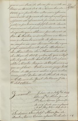 "[Parecer em virtude da Portaria do Ministerio da Guerra] de 4 d'Agosto de 1842 sobre requer...