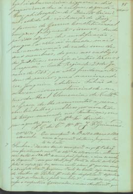 "Em cumprimento da Portaria de 18 de Março de 1852 acerca do requerimento de Antonio Joaquim...