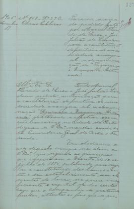 "Parecer acerca do pedido feito por Manuel Florido de Sousa e José Julião de Landeau para a ...