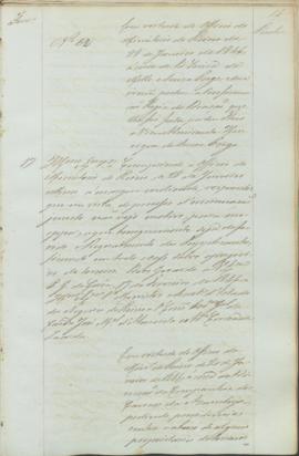 "Em virtude do officio do Ministerio do Reino de 20 de Janeiro de 1846, á cerca da Direcçao ...