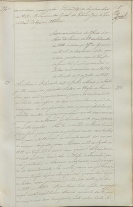 "Idem em virtude do officio do Ministerio do Reino de 23 de Setembro de 1842, á cerca do off...