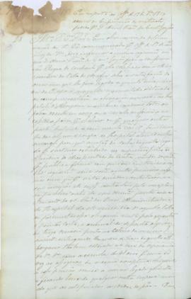 "Em resposta ao officio de 17 de Setembro 1850 acerca da Confirmação do contracto pedido por...