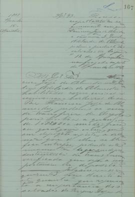 "Processo respeitante ao requerimento em que Francisco José de Almeida e sua irmã D. Emília ...