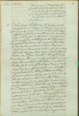 "Em cumprimento da Portaria do Ministerio do Reino de 15 d'Abril de 1848 á cerca  dos limite...