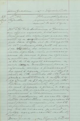 "Sobre a competência para a preparação dos processos de execução do real de água"