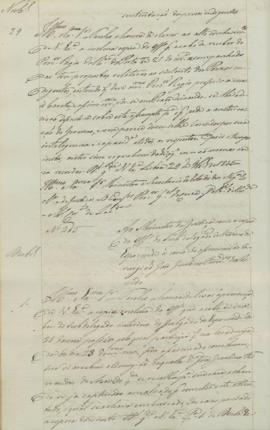 "Ao Ministro da Justiça com a copia do Officio do Sub delegado interino de Espozende à cerca...