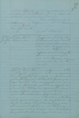 "Representação do Tribunal de Contas para que das contas responsáveis da Fazenda sejam exclu...