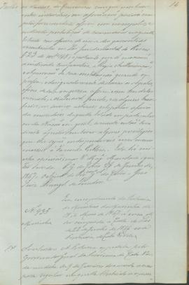 "Em cumprimento da Portaria do Ministerio da Marinha de 18 de Maio de 1847, á cerca de ser c...