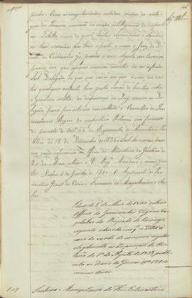 "Idem de 5 de Maio de 1840 sobre o Officio do Governador Vigario Capitular do Bispado de Lam...