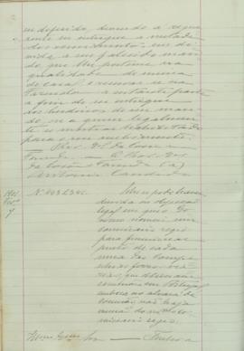 "Sobre se pode haver duvida ou objecção legal em que o Governo nomeie um comissario regio pa...