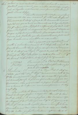 "Em cumprimento da Portaria de 23 de Novembro 1851 acerca d'uma porção de polvora fabricada ...