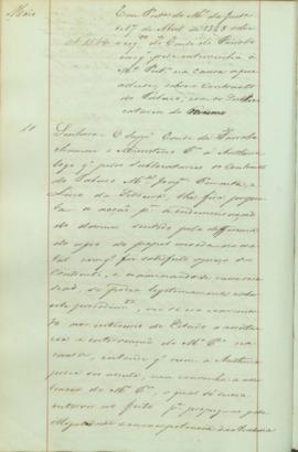 "Em Portaria do Ministerio da Justiça de 17 de Abril de 1848 sobre o requerimento do Conde d...