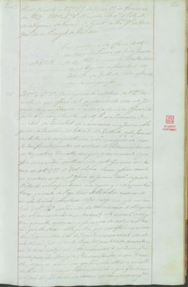 "Em virtude do officio do Ministerio do Reino de 8 de Janeiro de 1849, á cerca da desobedien...