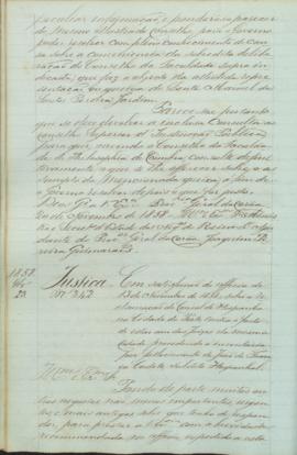 "[Parecer] em satisfação do officio de 13 de Novembro de 1853: sobre a reclamação do Consul ...